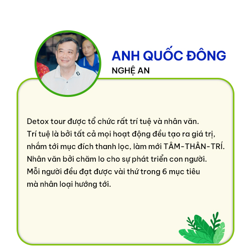 GÓC CẢM NHẬN VỀ V-DETOX TOUR TẠI BAHADI