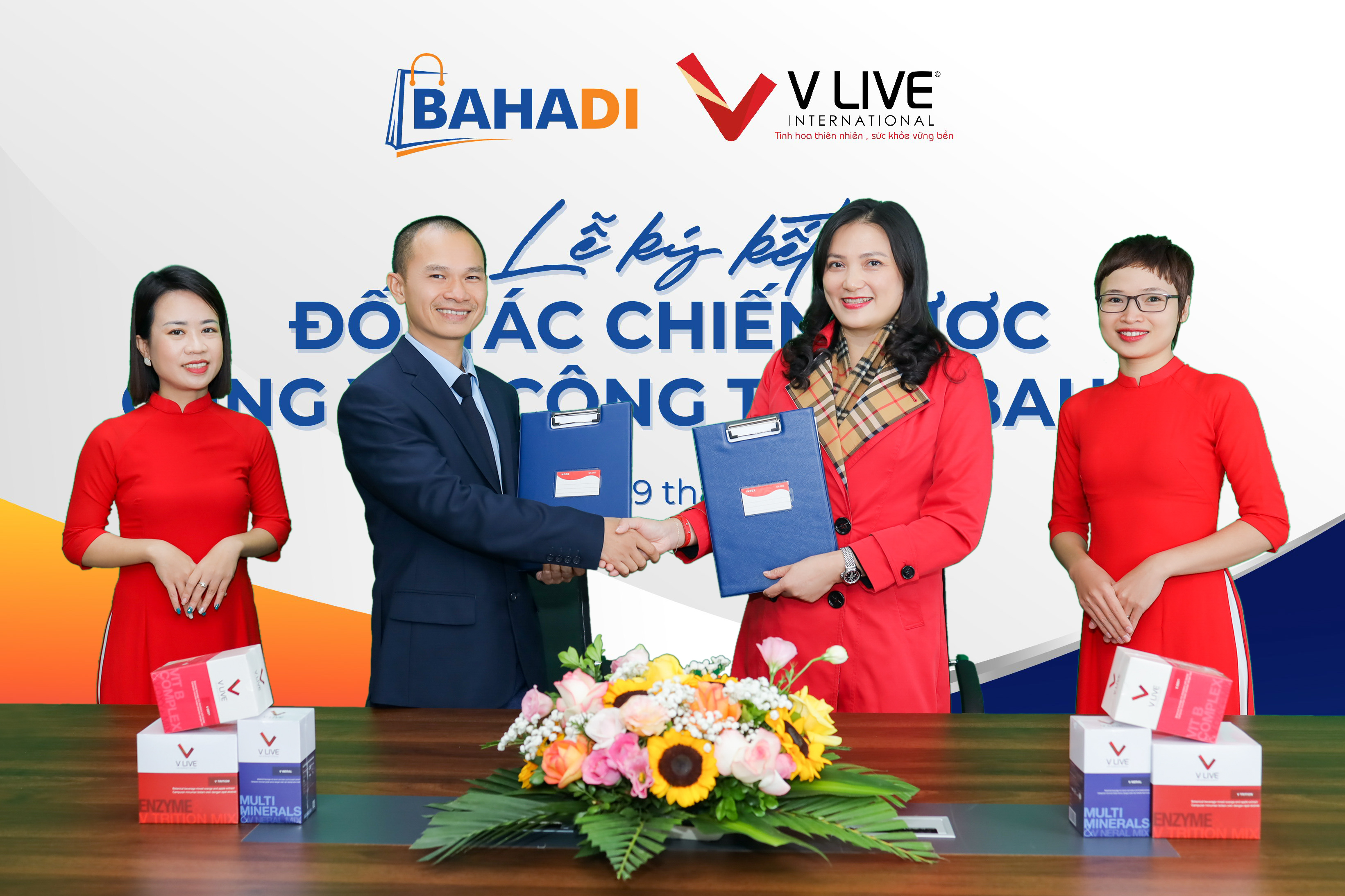 LỄ KÍ KẾT HỢP TÁC GIỮA CÔNG TY BAHADI & VLIVE