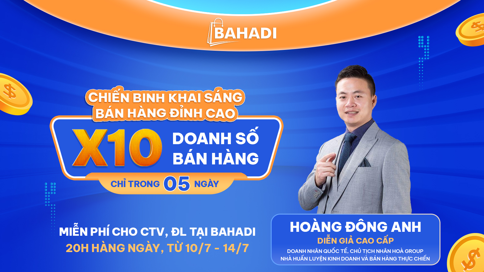 KHOÁ HỌC GIÚP X10 DOANH SỐ CHỈ TRONG 5 NGÀY